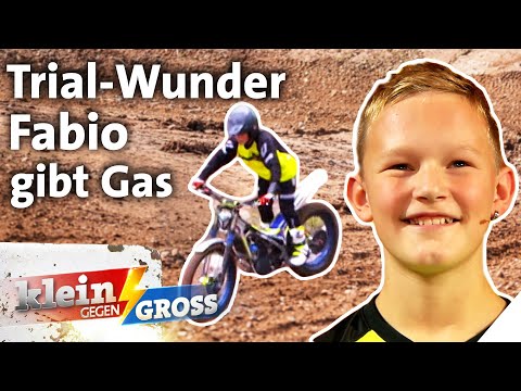 Mit 6 fuhr Fabio das erste Mal Trial-Motorrad | Klein gegen Groß