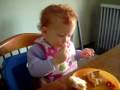 Gracie Eating Lunch