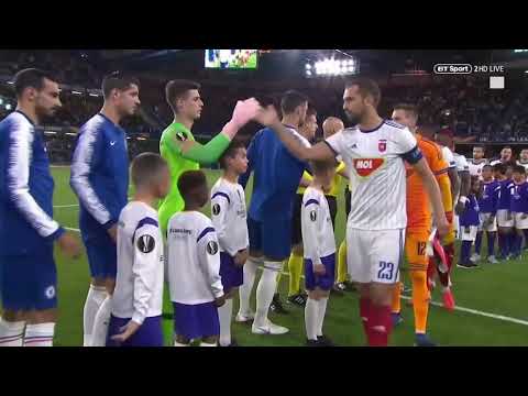 Chelsea 1 - 0 MOL Vidi : Morata  saved Chelsea  by sweeping in Willian's flick