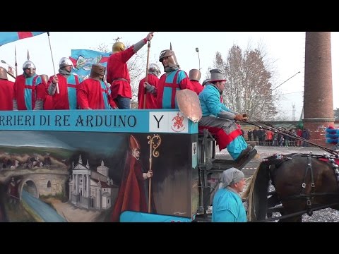 I Guerrieri di Re Arduino carro da getto - Carnevale Ivrea 2016