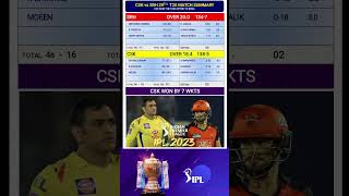 Csk vs srh match result / csk vs srh match highlights / ipl2023