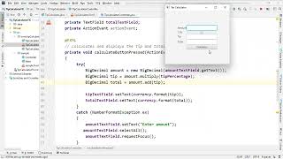 JavaFX | Tip Calculator Application Sample