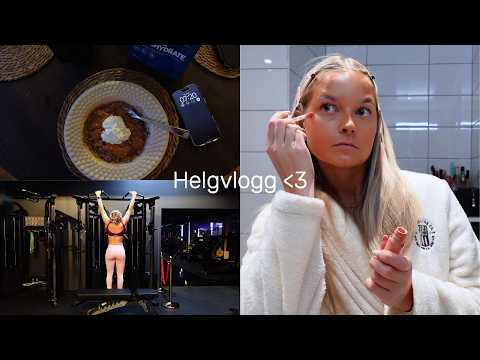 Helgvlogg - gym, sminkrutin, snack!