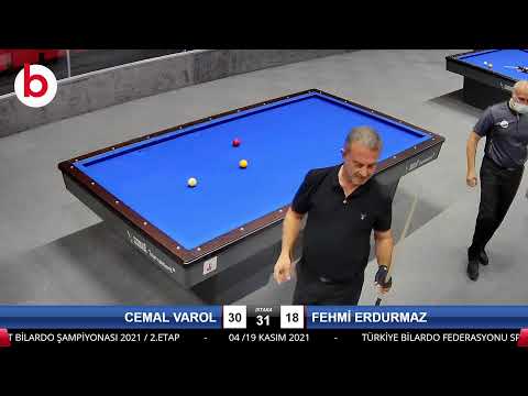 CEMAL VAROL & FEHMİ ERDURMAZ Bilardo Maçı - 2021 TÜRKİYE ŞAMPİYONASI 2.ETAP-8.TUR