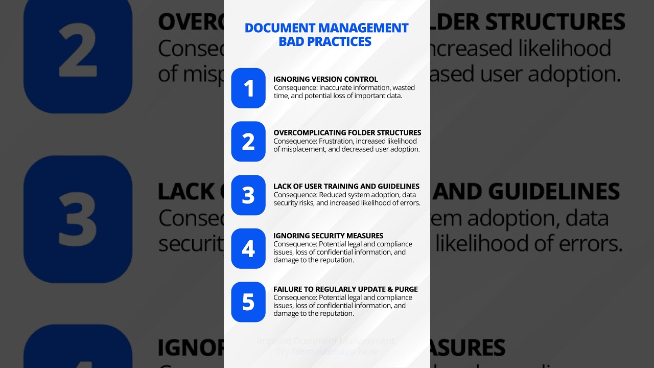Common Document Management Errors | Simplify Your Workflow Effectively  #filemanagement #filesharing