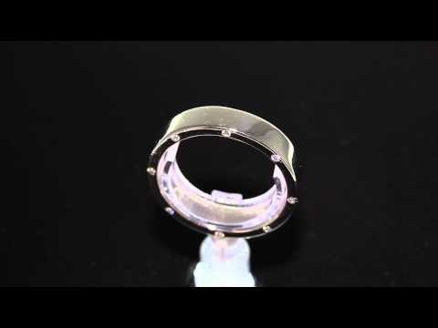 Heavy Diamond Set Platinum Band M918