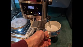 Watch my first attempt to froth coconut milk for capuccino - SHARDOR Espresso Machine 20 Bar, Profes