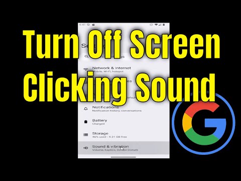 How to Turn Off Screen Touch Clicking Sounds on Google Pixel [2026]