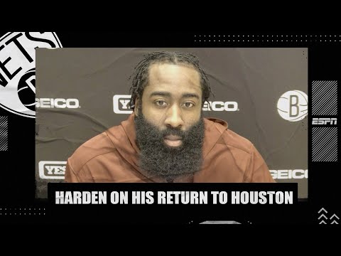 詹姆斯-哈登回顧了籃網隊的勝利，回到休斯敦｜NBA on ESPN (James Harden recaps Nets’ win in return to Houston | NBA on ESPN)