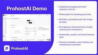 ProhostAI Demo | Automate Your Short-Term Rental Operations
