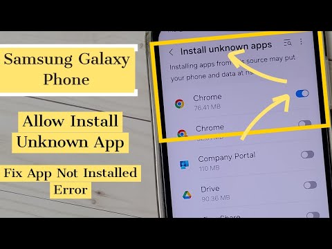Samsung Galaxy Phone How to Enable Install Apps from Unknown Source