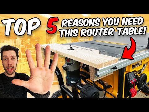 How To Make The ULTIMATE Table Router Attachment (Dewalt Table Saw)