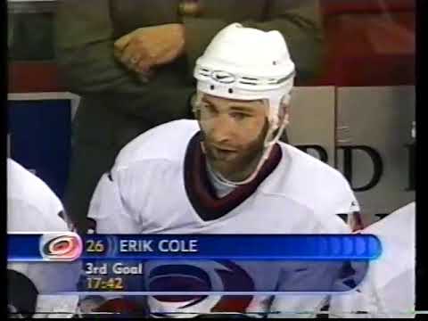Erik Cole scores in the 2002 playoffs