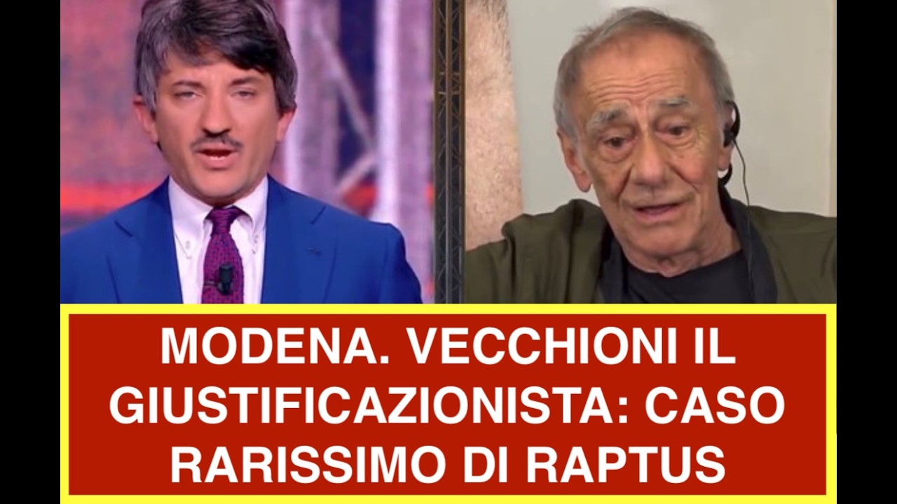 MODENA. VECCHIONI IL GIUSTIFICAZIONISTA: CASO RARISSIMO DI RAPTUS