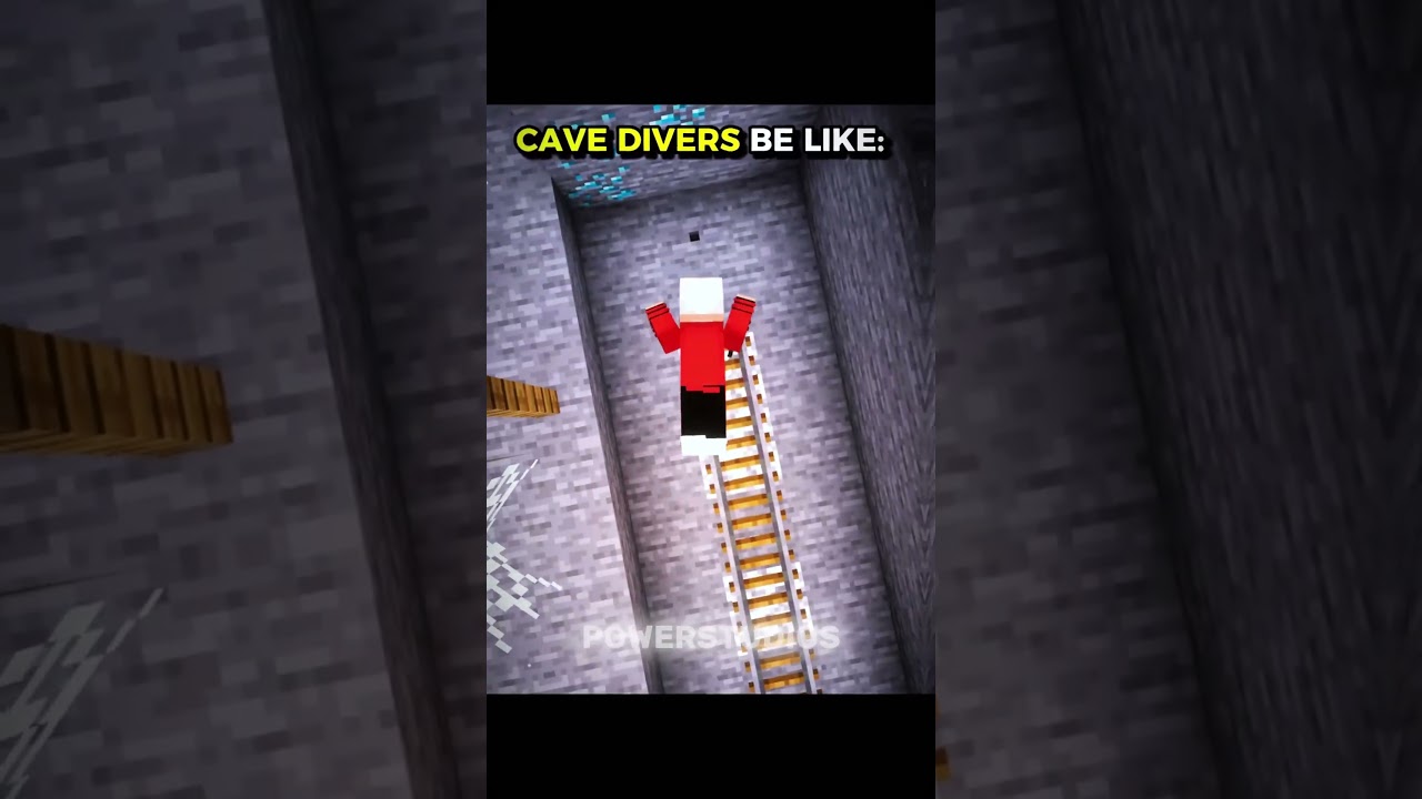 Minecraft Cave Divers Be Like 💀