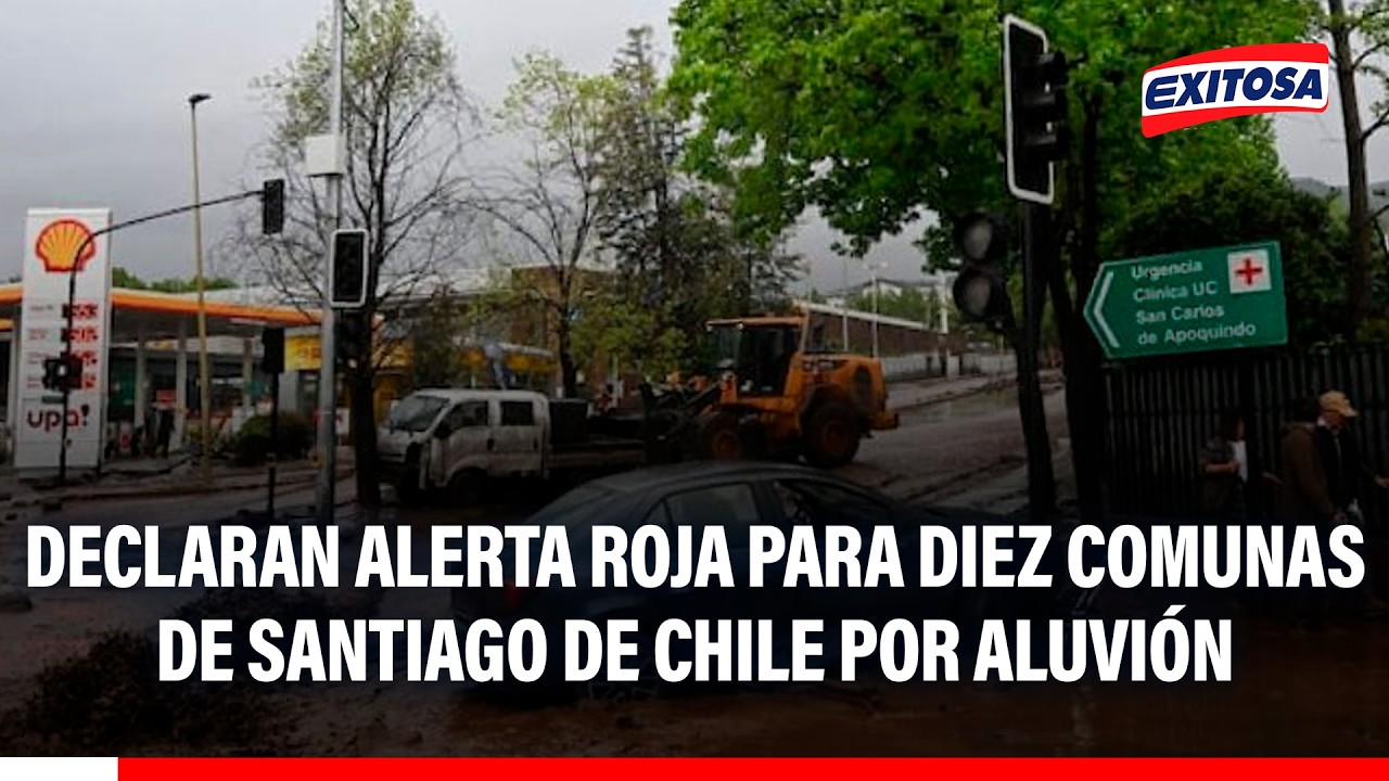 🔴🔵 Chile: aluvión en Las Condes deja seis heridos y afecta viviendas, clínicas y universidades