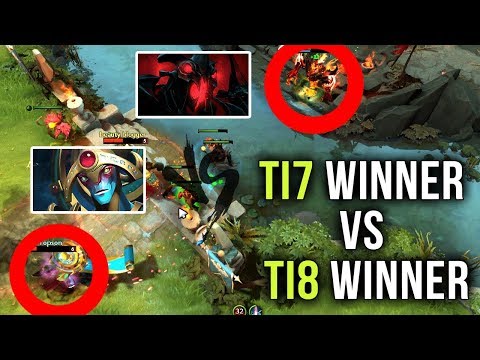 TI7 Winner Miracle vs TI8 Winner Topson Meet For The First Time On New Patch 7.20b Mid Battle Dota 2