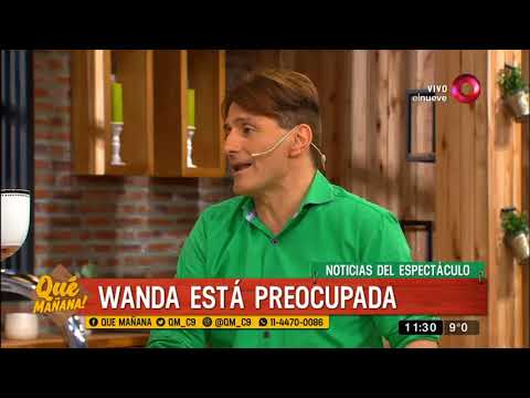 Wanda Nara showed the chaos of her dressing room