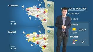 Illustration de l'actualité La météo de votre mercredi 13 mai 2026
