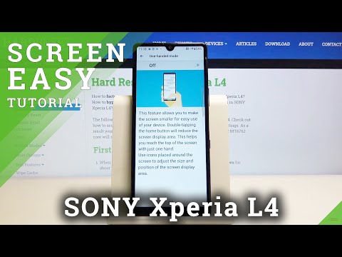 How to Use One Hand Mode in SONY Xperia L4 – Show Smaller Screen