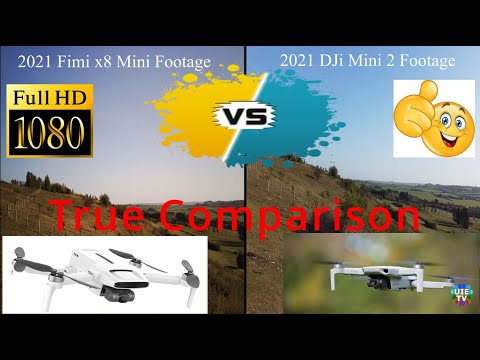 (2nd Best Comparison) New Fimi Mini x8 vs DJi Mini 2 (side by side) Full HD Video Camera Review