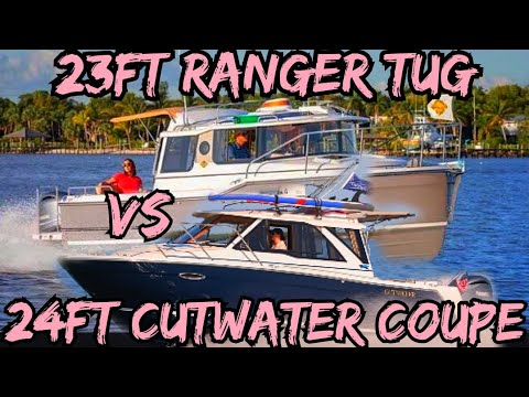 NEW 23ft Ranger Tug VS 24ft Cutwater Coupe- Let's Compare Boats n Style-Fort Lauderdale Boat Show