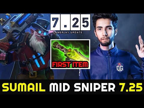 SUMAIL Mid Sniper - New Crazy Meta First Item Ethereal Blade 7.25 Dota 2