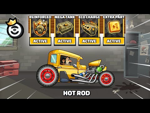 Hill Climb Racing 2 - New Mastery HOT ROD Unlocked and Fully Upgraded GamePlay