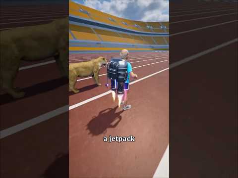 How to Outrun a Lion With a Jetpack 😎