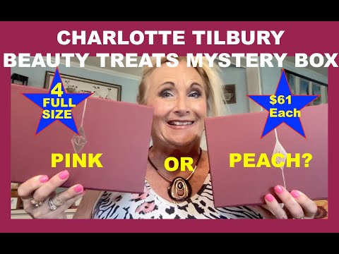 Charlotte Tilbury BEAUTY TREATS Mystery Box Peach or Pink? y #unboxing #review #beauty #mysterybox