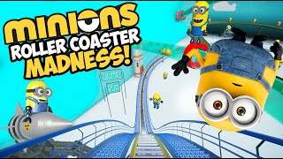 Despicable Me, Minions Madness Roller Coaster! POV Ride Experience