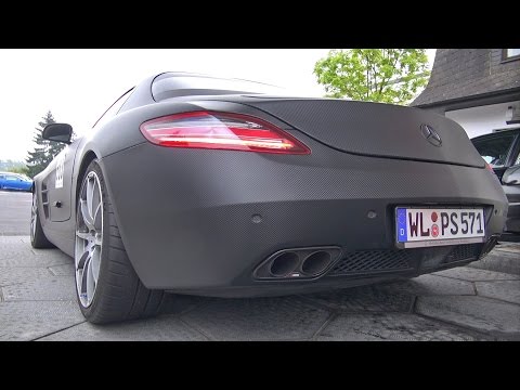 BRUTAL Mercedes SLS AMG with Akrapovic Exhaust System!