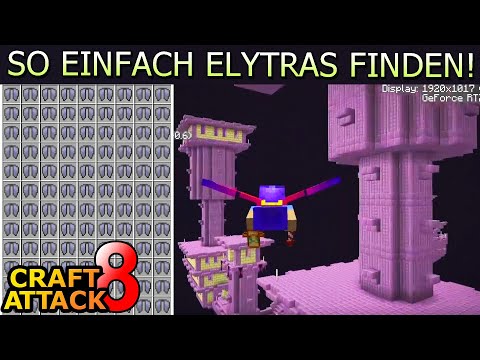115.000 Blöcke fliegen! End City TRICK & Elytra Ausbeute! - Minecraft Craft Attack 8 #251