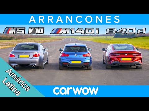 BMW 840d vs M140i vs E60 M5 V10 - ARRANCONES, ROLLING Y PRUEBA DE FRENADO