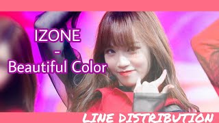 IZ*ONE/아이즈원 (IZONE) - Beautiful Color/아름다운 색 | Line Distribution