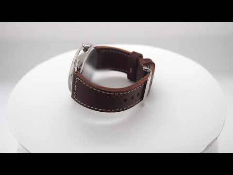 New Panerai 3 Days Acciaio Radiomir Brown Dial Men's Watch Leather 47mm