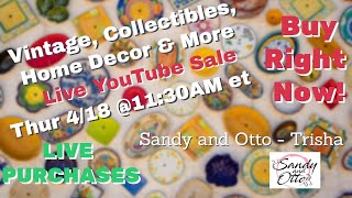 Curated Live Sale Incredible Deals on Unique Finds | Apr 18 @11:30am et (8:30am pt)