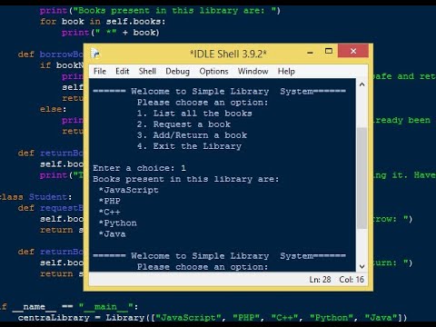 Simple Library System Using Python