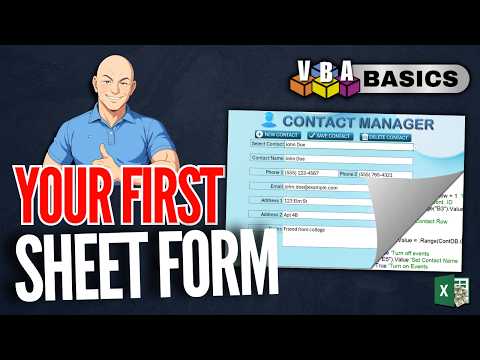 Excel Sheet Forms Made Easy — Even If You’ve Never Touched VBA