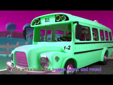 Wheels on the bus go round and round cool after effects | most viewed on youtube episode 5 cocomelon