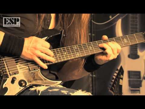 ESP Guitars: Elias Vilianen(Sonata Arctica) playing his new ESP/E-II Sig.model(日本語字幕)