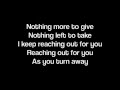 As You Turn Away- Lady Antebellum (Lyrics on screen)