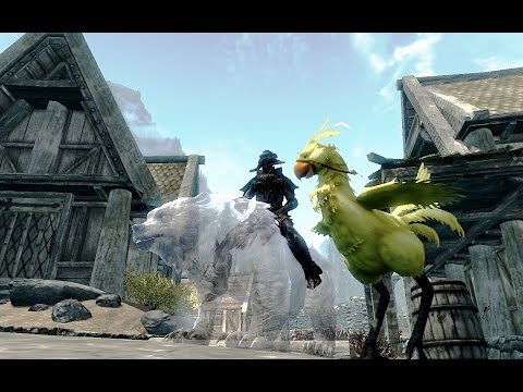 KnightStreak's Daily Skyrim Mod Double Feature- Bear Mounts n' Followers/Chocobo Mounts n' Followers
