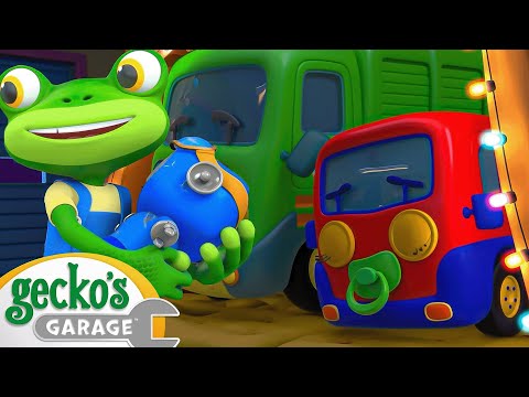 Baby Truck Sleepover | Baby Truck | Gecko's Garage | Kids Songs