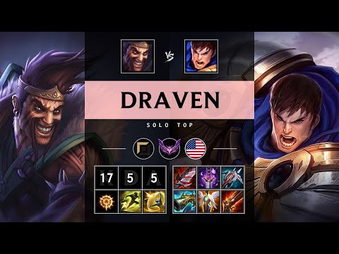 Draven Top vs Garen - NA Master Patch 25.09