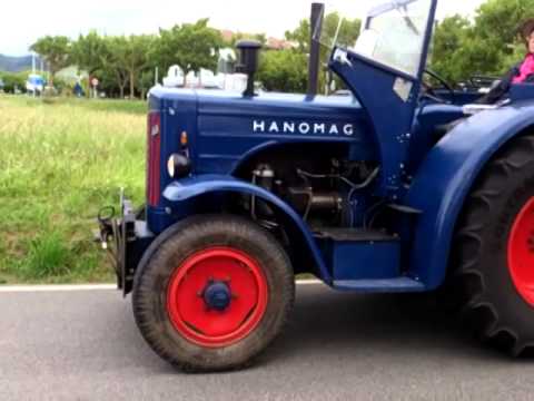 Tractores Barreiros y Hanomag en Zarautz desde Alemania. Hermann e Ingrid