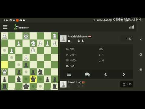 Трудные времена настали для белых. Шахматы, блиц.