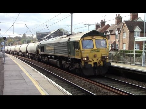 66606 6M92 12:23 West Thurrock Sidings Fhh to Tunstead Sdgs @ Stansted Mountfitchet 19/10/16