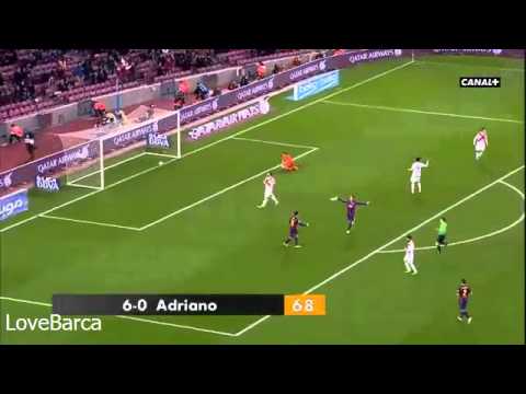 Barcelona vs Huesca 8-1 12/16/2014 - Pedro Rodriguez hat-trick