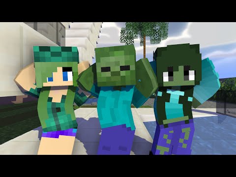 MONSTER SCHOOL :CHICKEN WING MEME ZOMBIE FAMILY - MINECRAFT ANIMATION